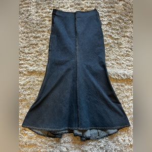 Vintage Maxi Jean Skirt